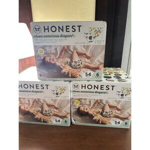 Honest Diapers Rockin' Tot Size 6, 54ct (3pack 162 total diapers)
